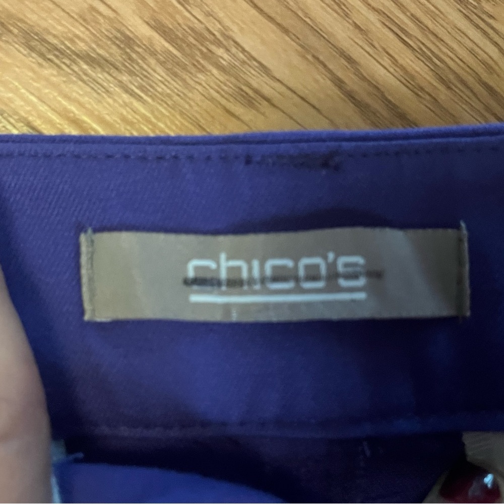 Chico's Purple Capri Pants - Picture 2 of 3